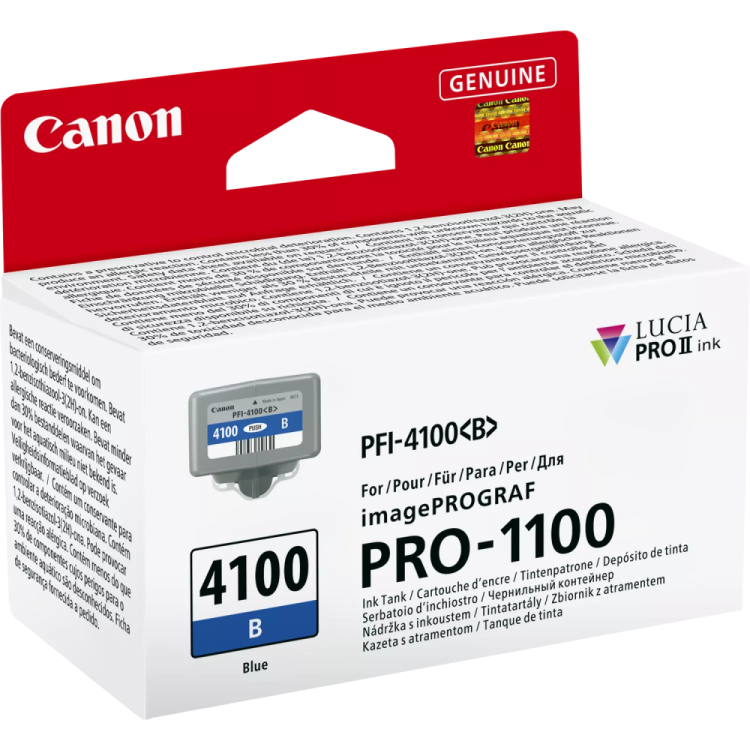 Kaseta z niebieskim atramentem Canon PFI-4100B