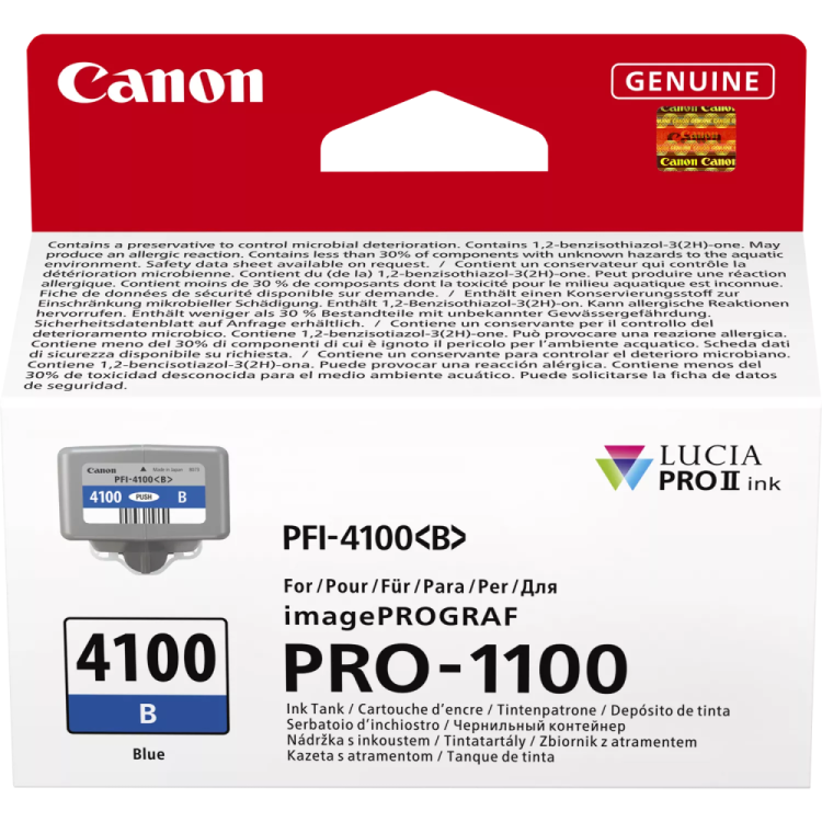Kaseta z niebieskim atramentem Canon PFI-4100B