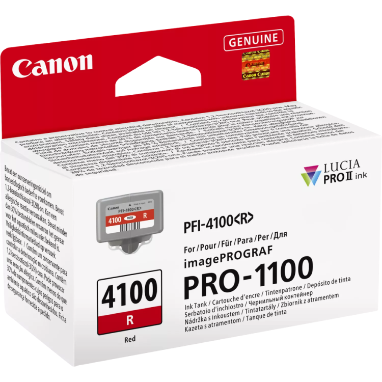 Kaseta z czerwonym atramentem Canon PFI-4100R