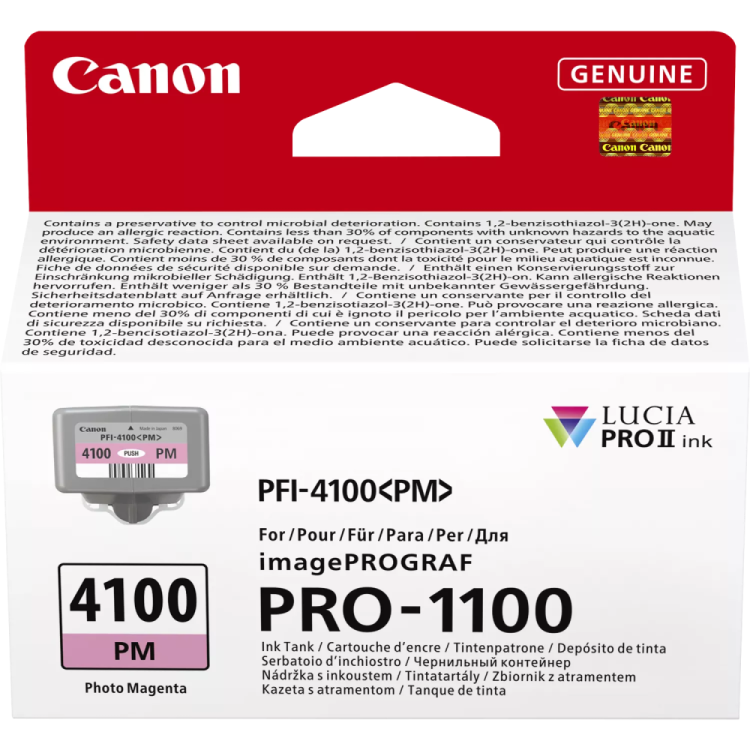 Kaseta z amarantowym atramentem fotograficznym Canon PFI-4100PM