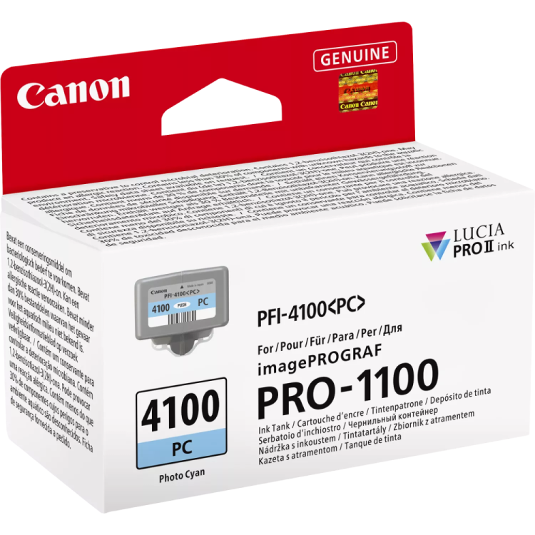 Kaseta z błękitnym atramentem fotograficznym Canon PFI-4100PC