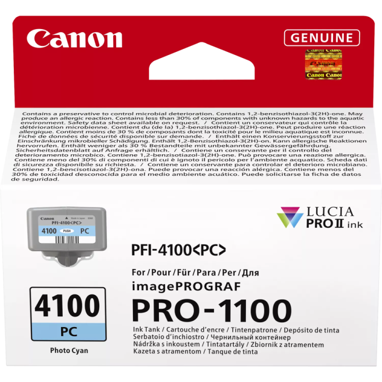 Kaseta z błękitnym atramentem fotograficznym Canon PFI-4100PC