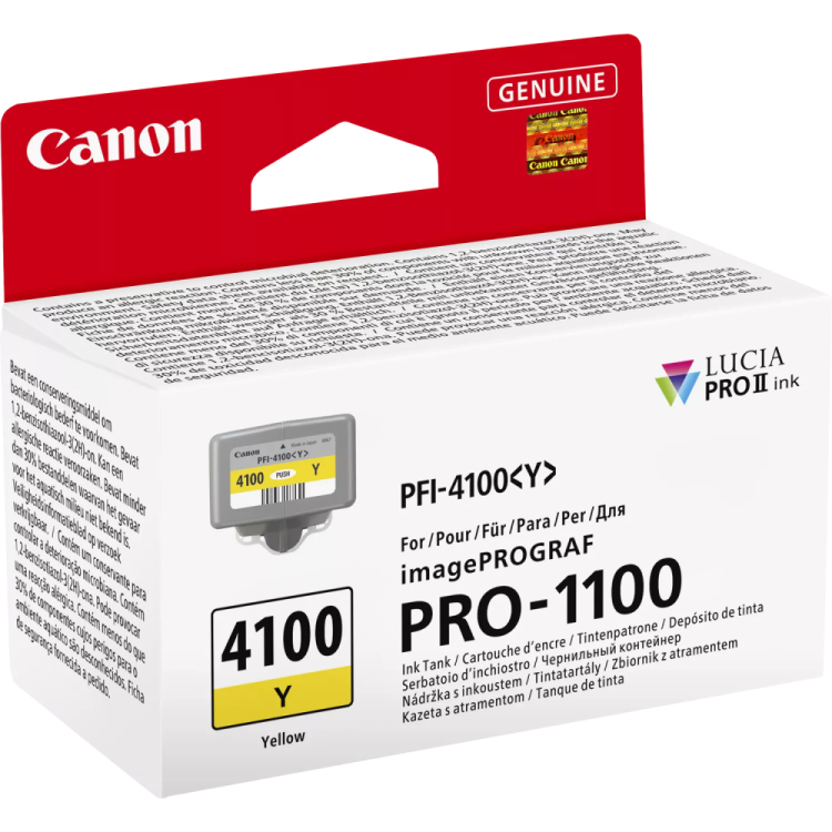 Kaseta z żółtym atramentem Canon PFI-4100Y