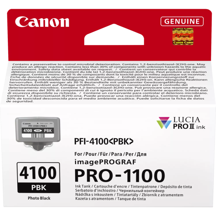 Kaseta z czarnym atramentem fotograficznym Canon PFI-4100PBK