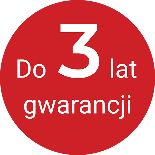 3 lata gwarancji