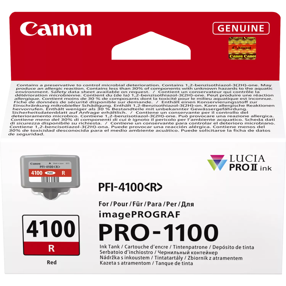 Kaseta z czerwonym atramentem Canon PFI-4100R
