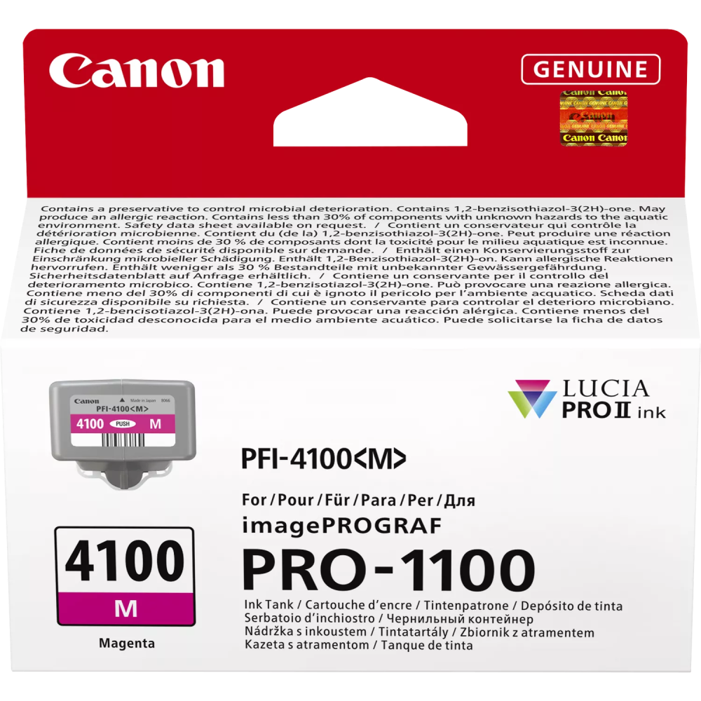 Kaseta z amarantowym atramentem Canon PFI-4100M
